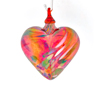 Glass Eye Studio Blown glass heart ornaments